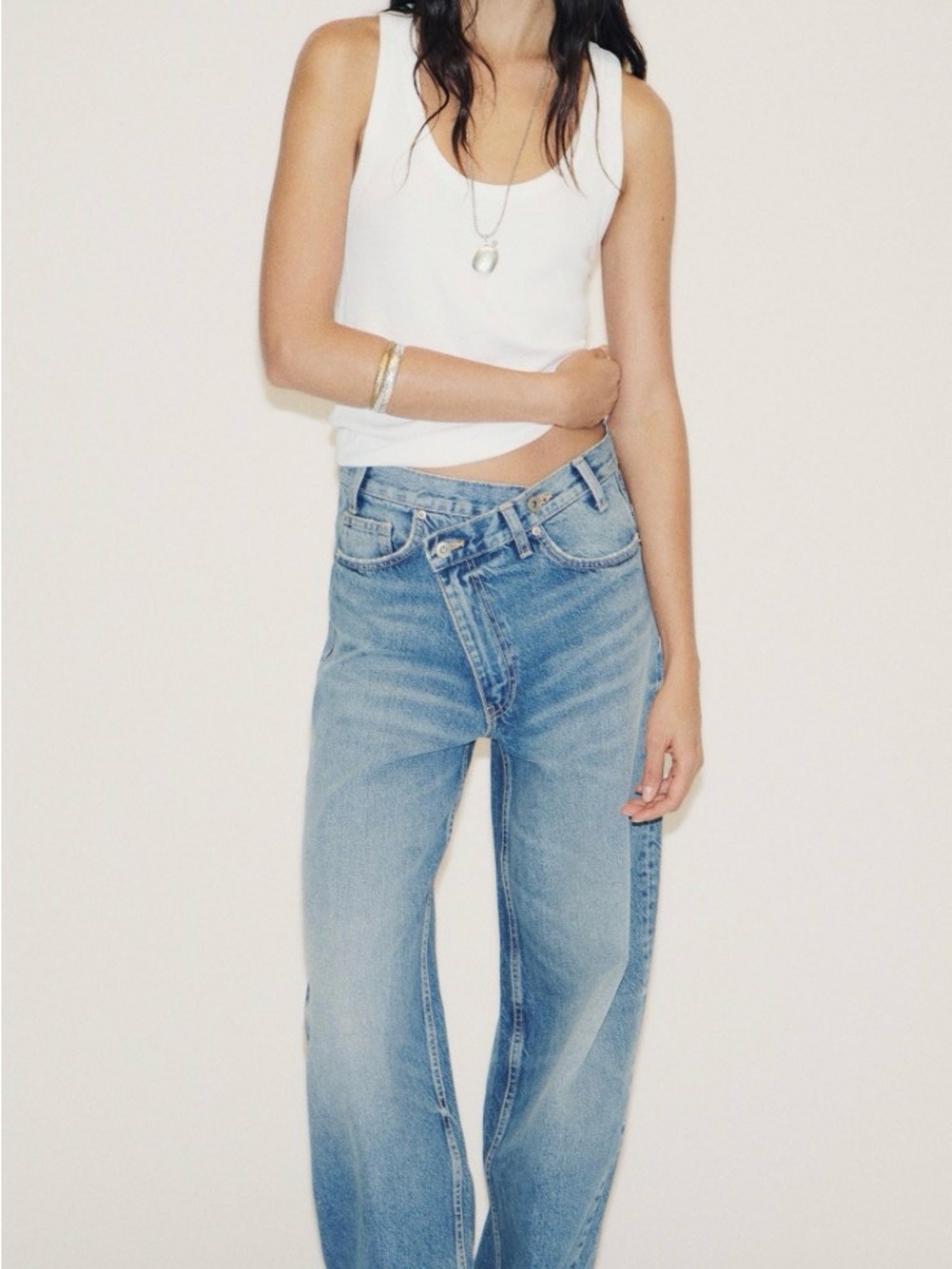 Zara Light Blue Boyfriend Jeans